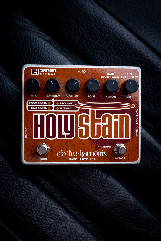 Electro-Harmonix Holy Stain Distortion Reverb Pitch Tremolo Multi-effects Pedal