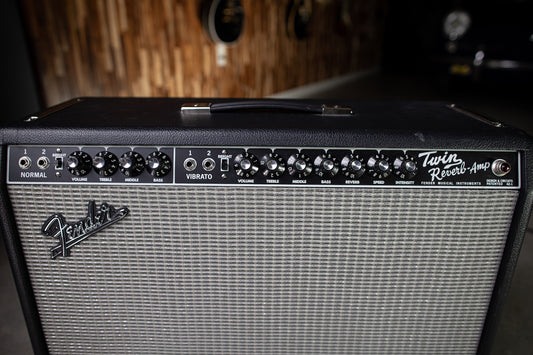 Used Fender Twin Reverb Reissue Combo Amp - Black - Walt Grace Vintage