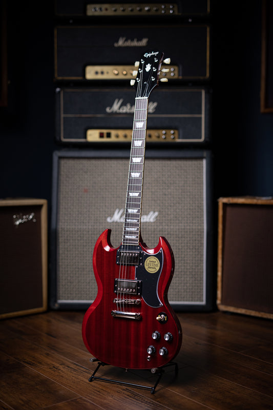 Epiphone SG Standard 61 Electric Guitar - Cherry Red - Walt Grace Vintage
