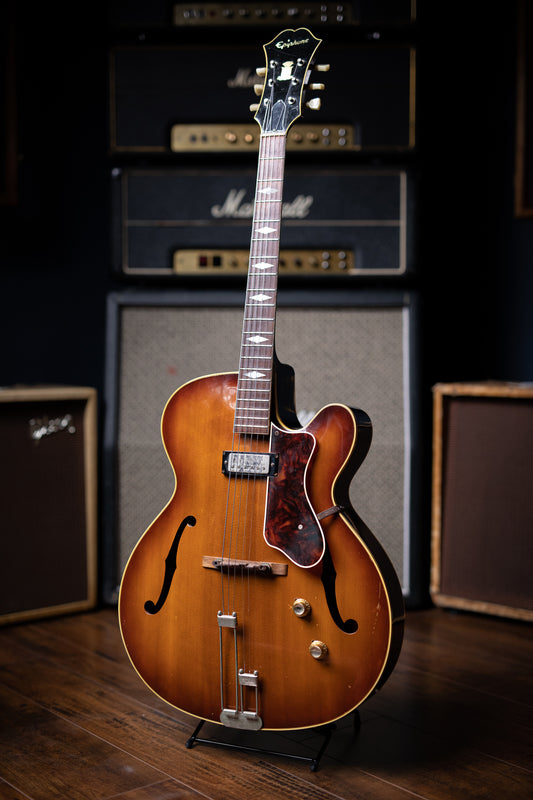 1964 Epiphone Triumph Electric Guitar - Tinted Dark Natural - Walt Grace Vintage