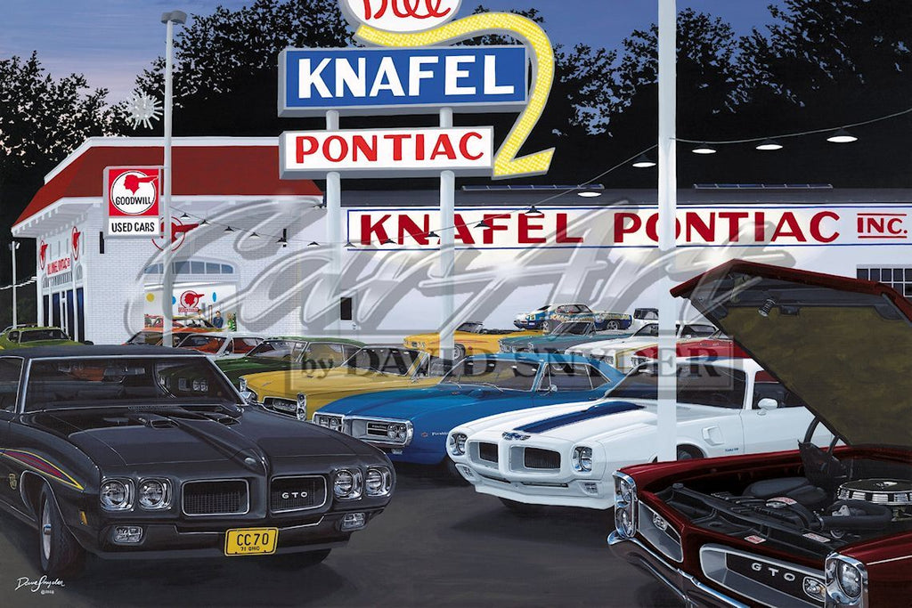 "Knafel Pontiac" Limited Edition Print - Walt Grace Vintage