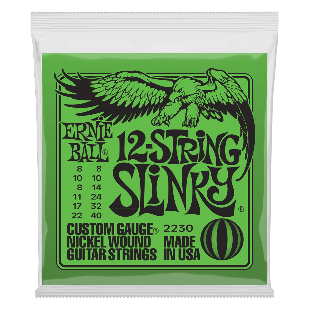 Ernie Ball 2230 Slinky 12-String Nickel Wound Electric Guitar Strings 8-40 - Walt Grace Vintage