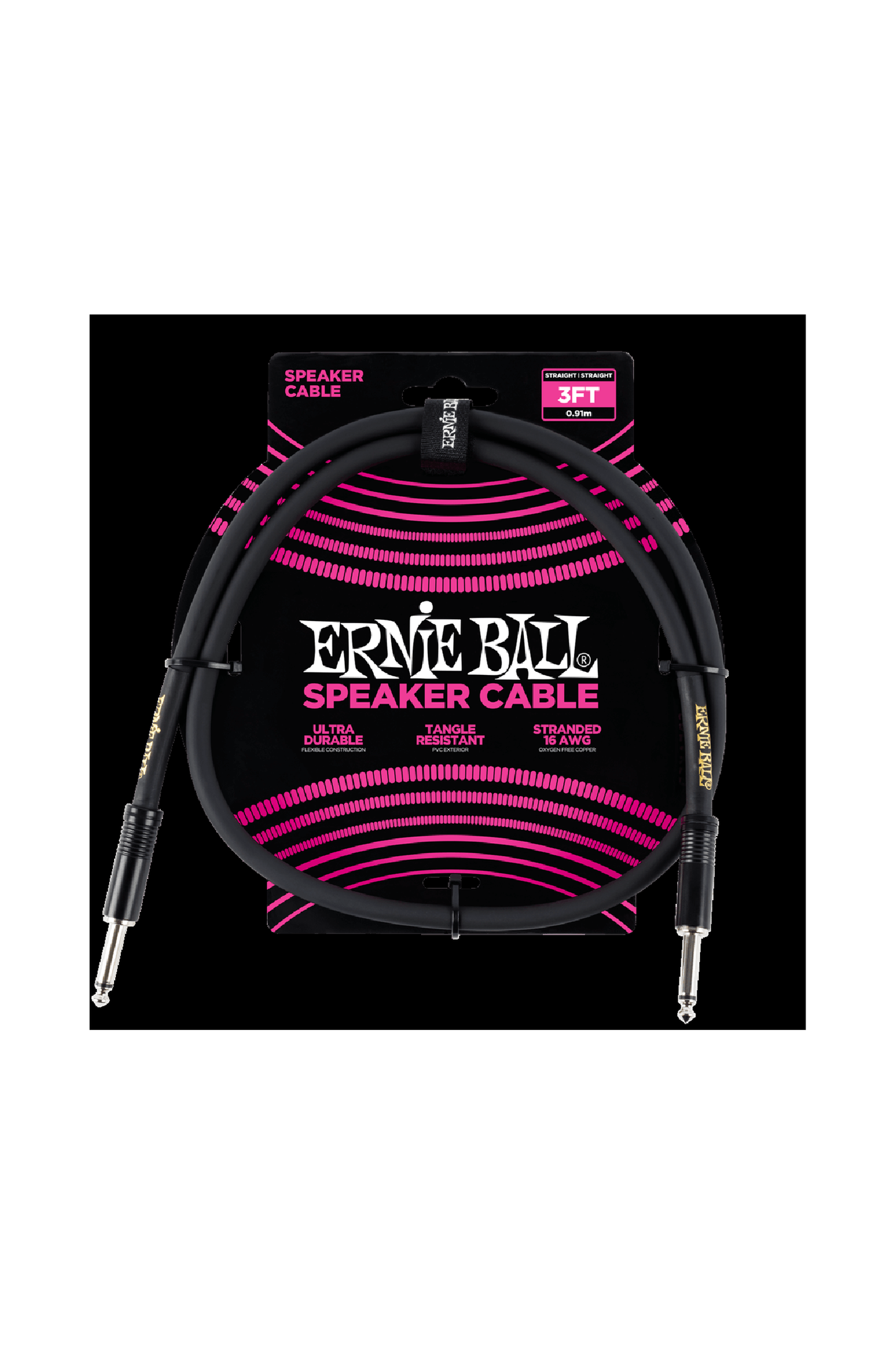 Ernie Ball Speaker Cable 3'