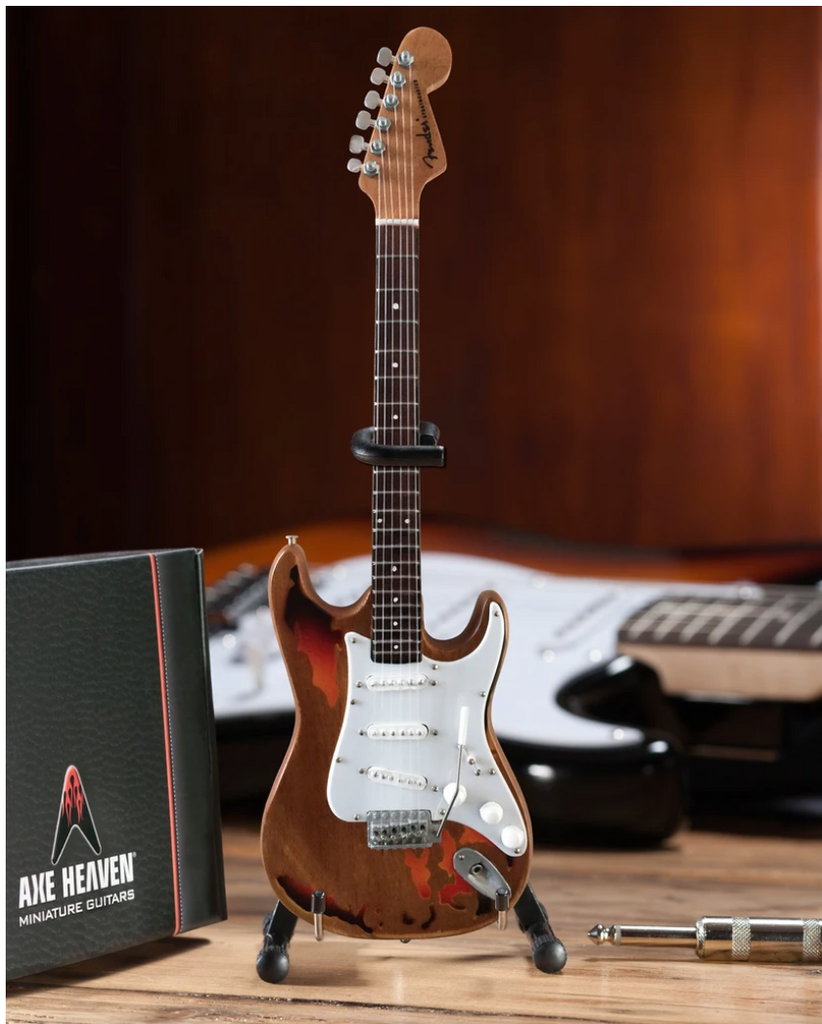 Rory Gallagher's Distressed Sunburst Stratocaster - Mini Guitar - Walt Grace Vintage