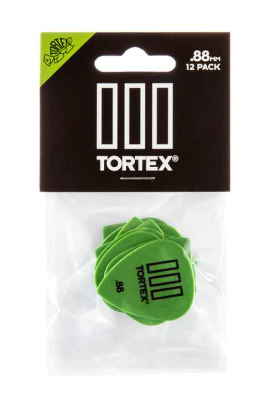 Dunlop 462P088 Tortex TIII Guitar Picks .88mm 12 pack - Green