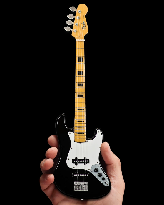 Fender™ Jazz Bass™ with Black Inlays Mini Guitar - Walt Grace Vintage