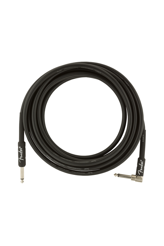 Fender Professional Series Angled Instrument Cable 15' - Black