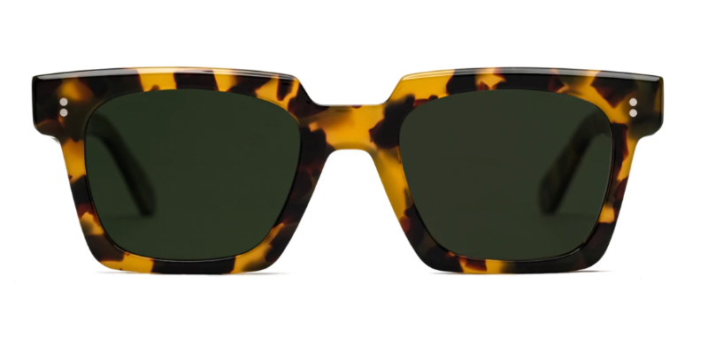 Johann Wolff Sunglasses - Anna in Tortoise w/ Green Polarized Lenses