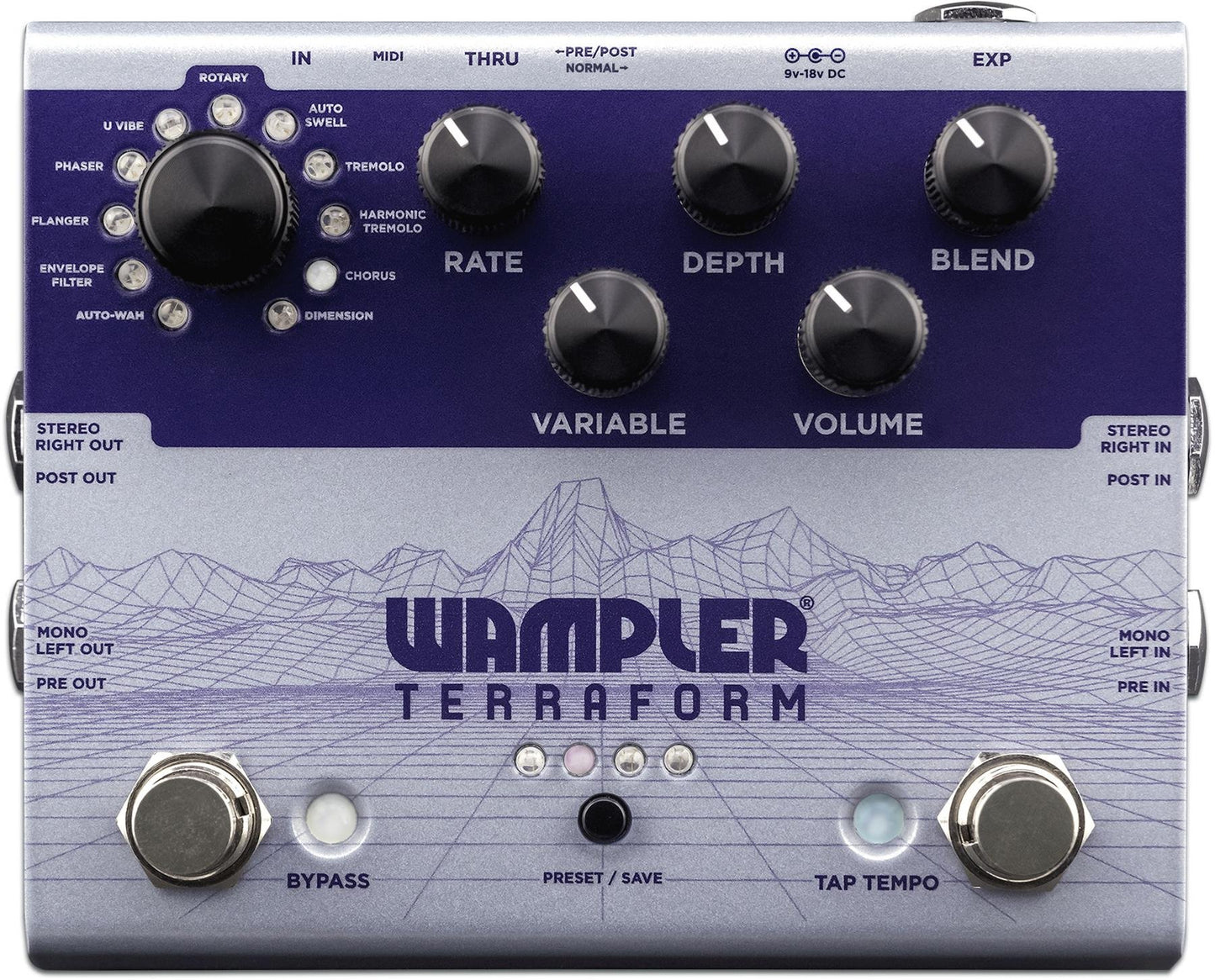 Wampler Terraform Multi-Effect Modulation Pedal