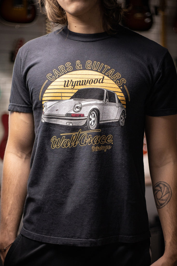 Walt Grace Vintage "Porsche 911" Graphic T-Shirt - Dark Grey