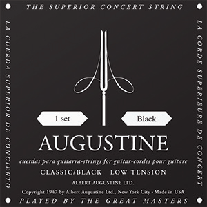 Augustine Classic Black - Low Tension - Walt Grace Vintage