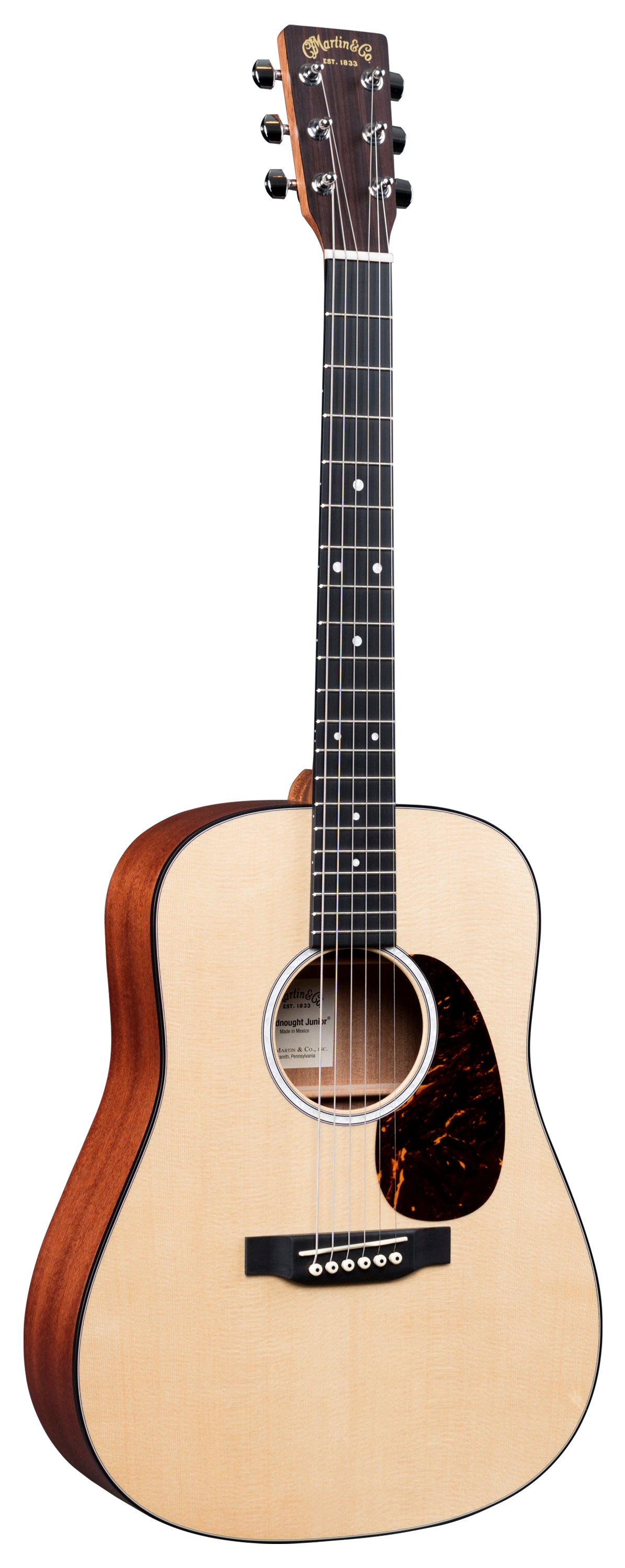 Martin D Jr-10E Acoustic-Electric Guitar - Natural Spruce