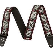 Fender Pasadena Woven Straps - Red Snowflake