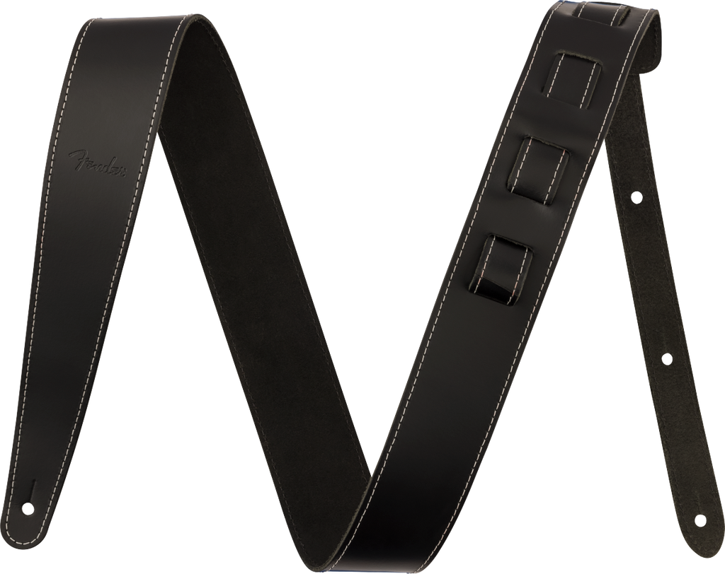 Fender Essentials Leather Straps - Black