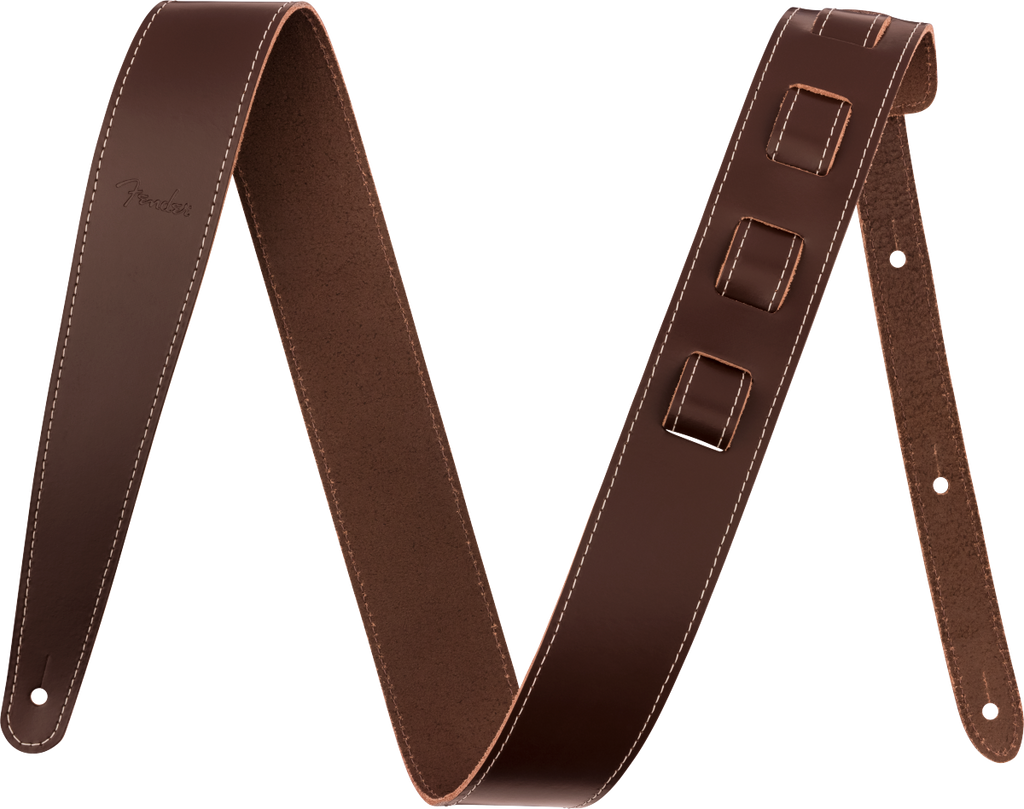 Fender Essentials Leather Straps - Brown