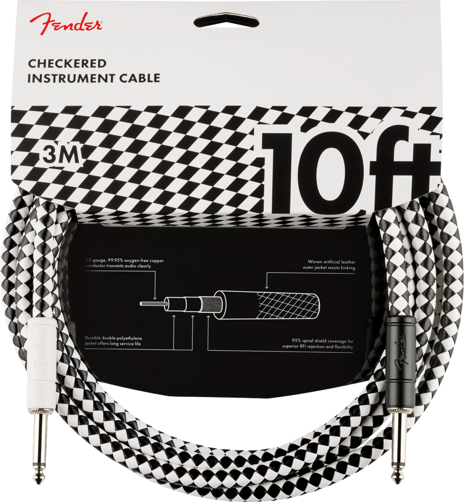 Fender Pro Checker Instrument Cable 10'