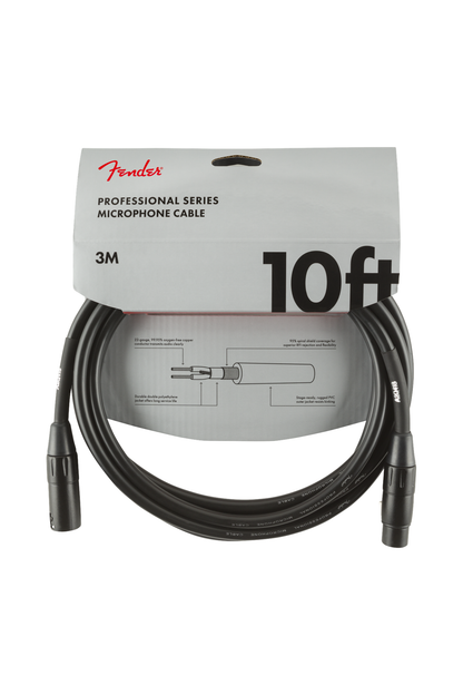 Fender Professional Series Microphone Cable -  10ft