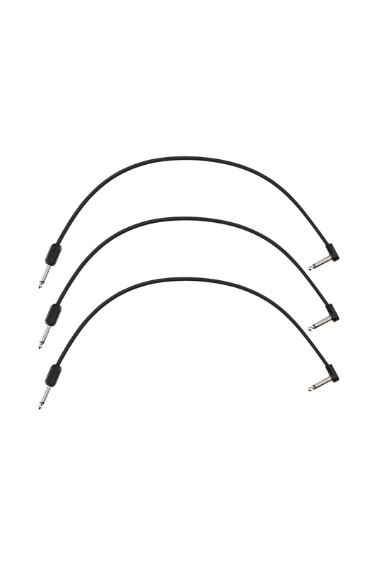 Fender Blockchain Patch Cable 16” 3-Pack - Straight/Angled