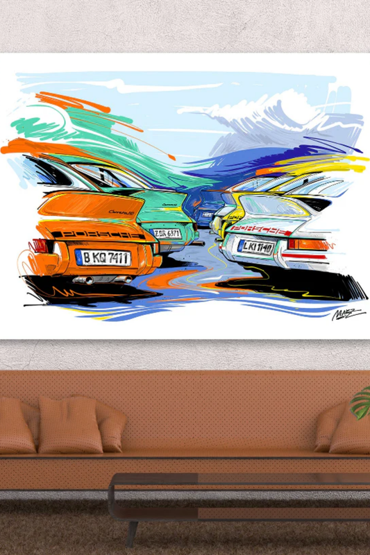 Marz Ink - "Porsche Club" (ACRYLIC/METAL) - 1 of 50