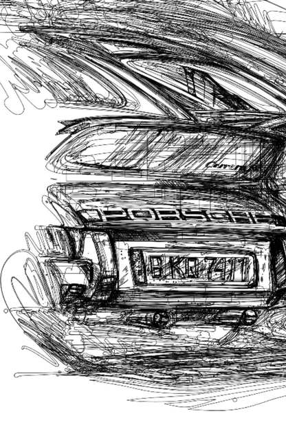 Marz Ink - "Porsche Club" (ACRYLIC/METAL) - 1 of 50