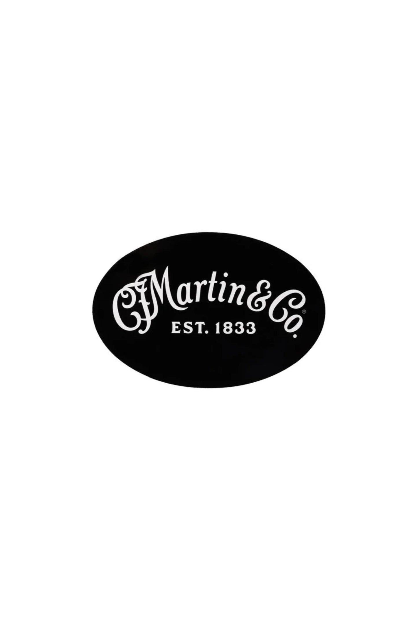 Martin Logo Oval Sticker - Black