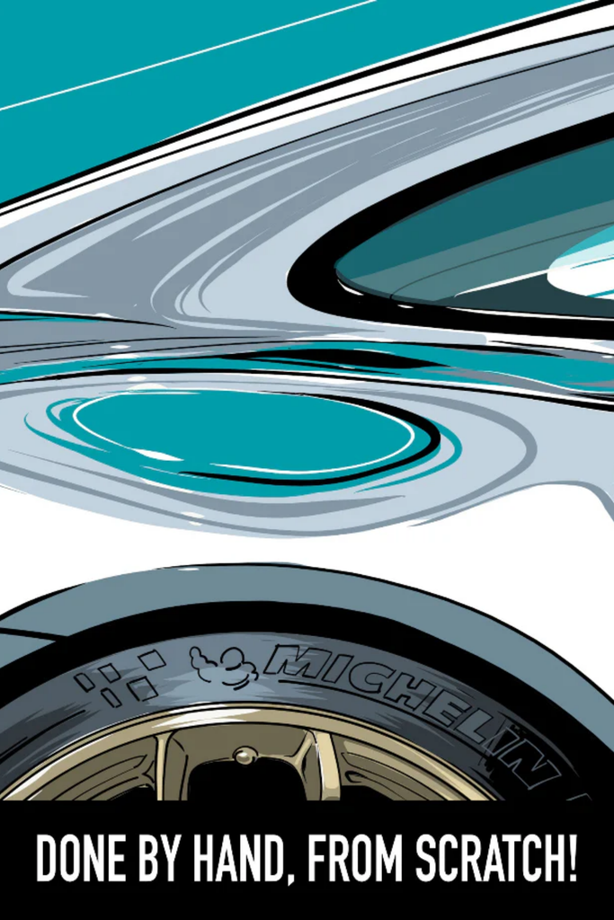 Marz Ink - Porsche 911 GT2RS (Rear) (ACRYLIC/METAL)