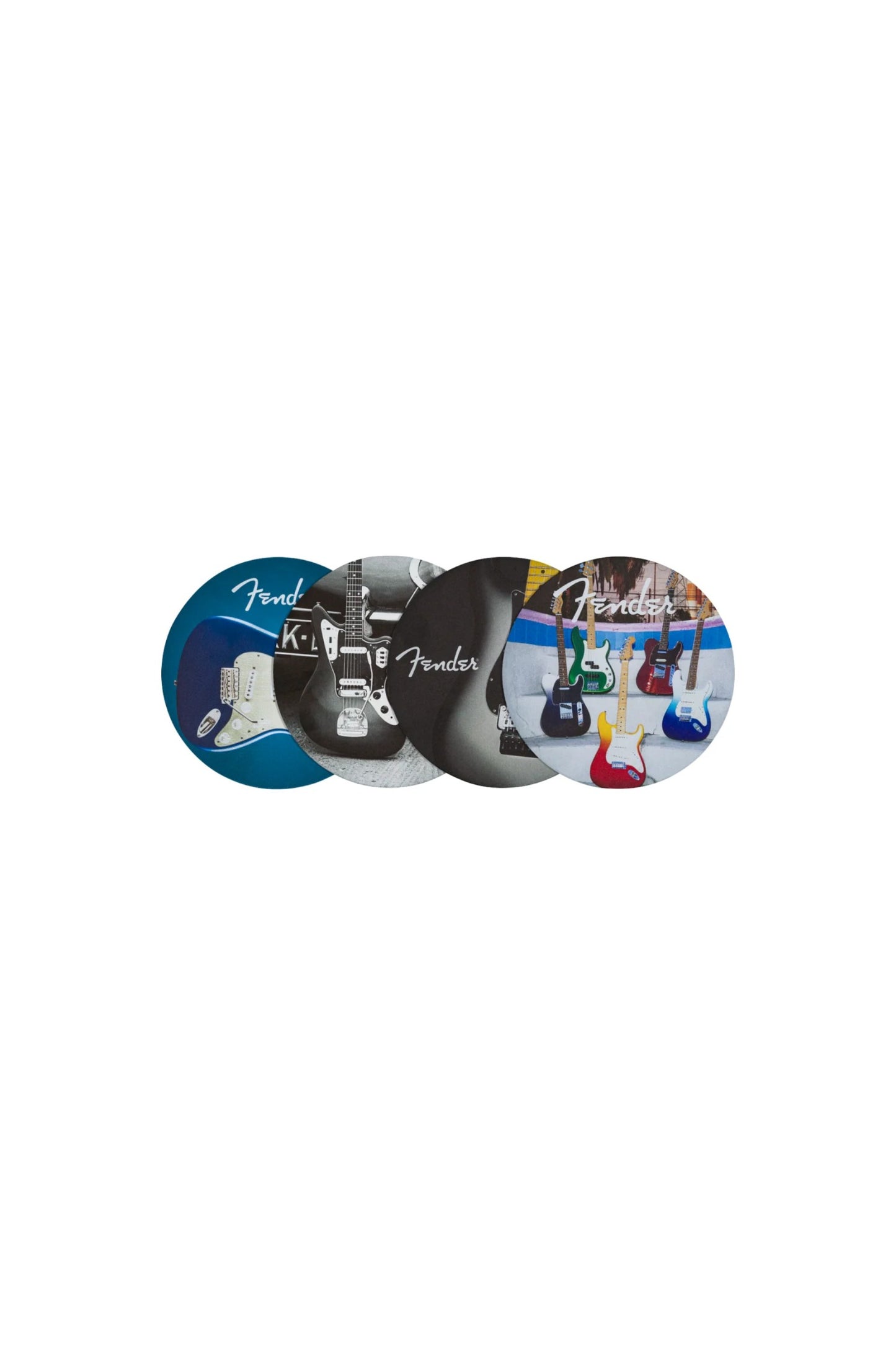 Fender® Guitar Coasters, 4-Pack, Multi-Color