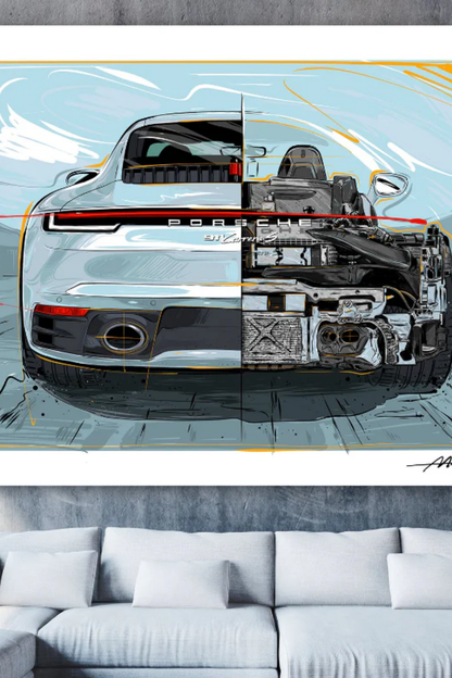 Marz Ink - Porsche 911 (992) "Beauty& Beast" - Premium Edition 1 of 25