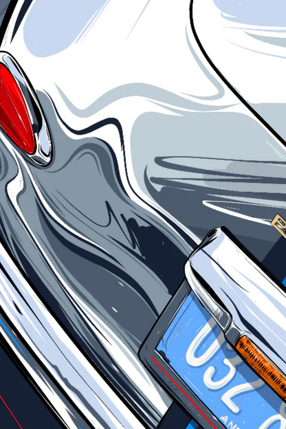 Marz Ink - Porsche 356 Speedster Martini (Rear) (ACRYLIC/METAL) - 1 of 50