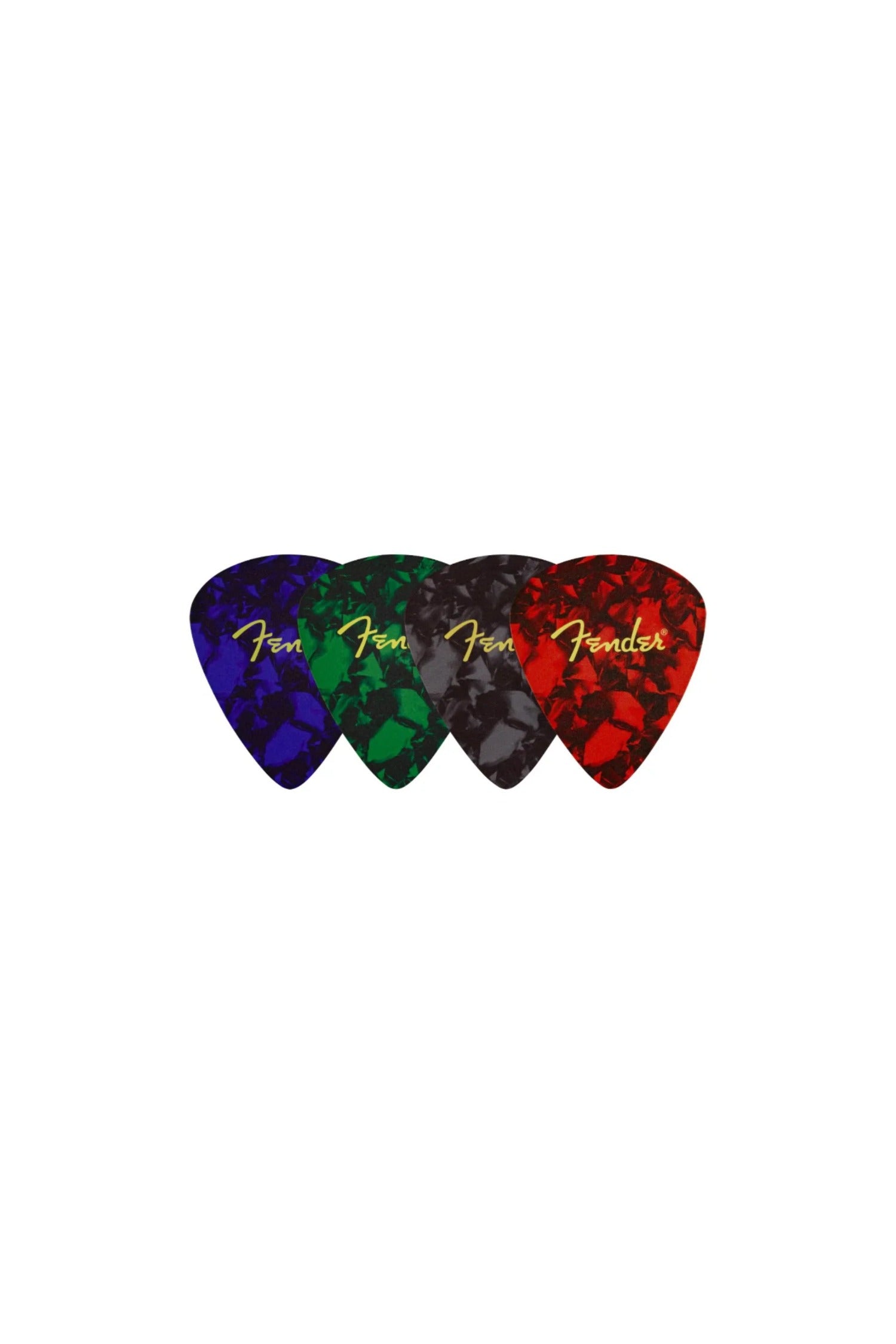 Fender® Pick Shape Logo Coasters, 4-Pack, Multi-Color