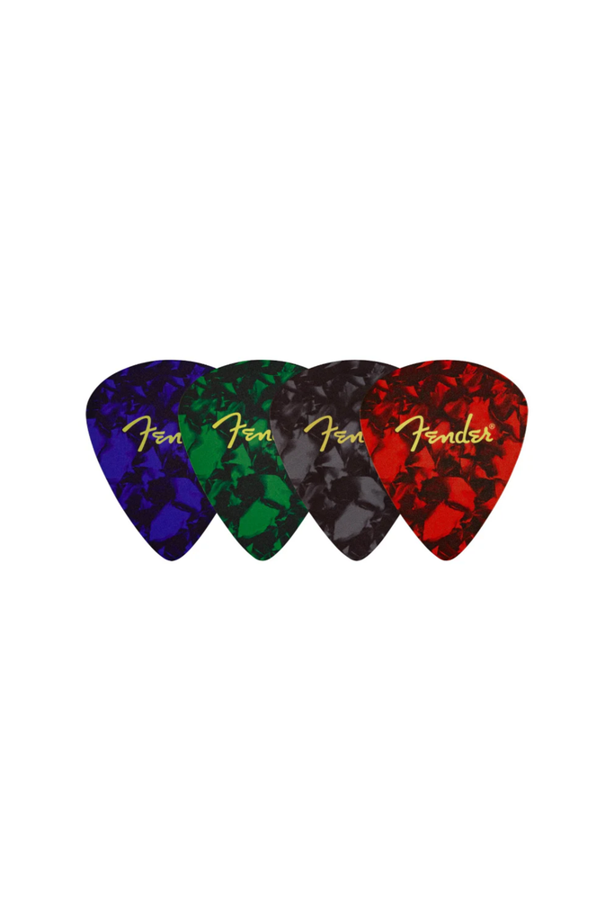 Fender® Pick Shape Logo Coasters, 4-Pack, Multi-Color