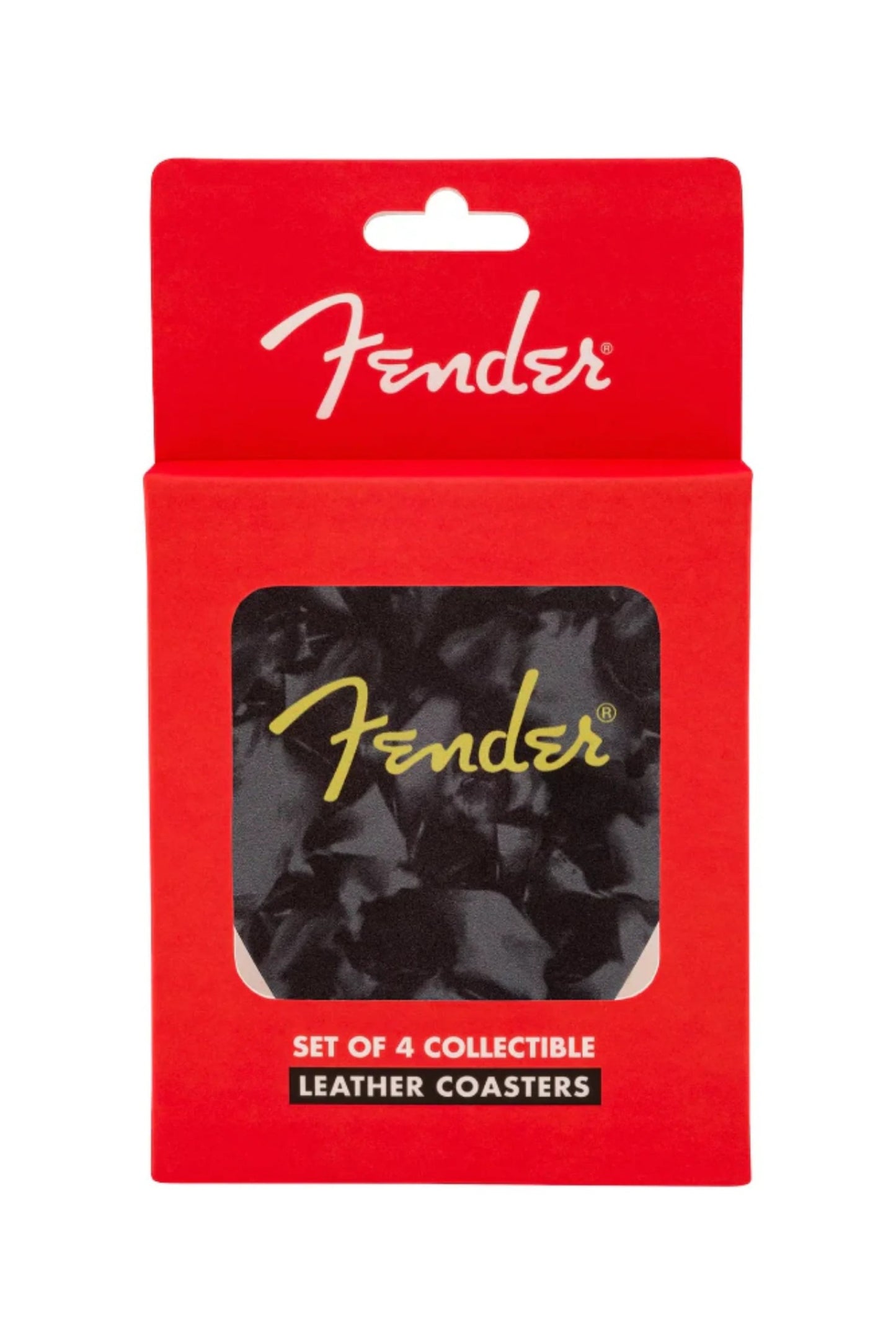 Fender® Pick Shape Logo Coasters, 4-Pack, Multi-Color