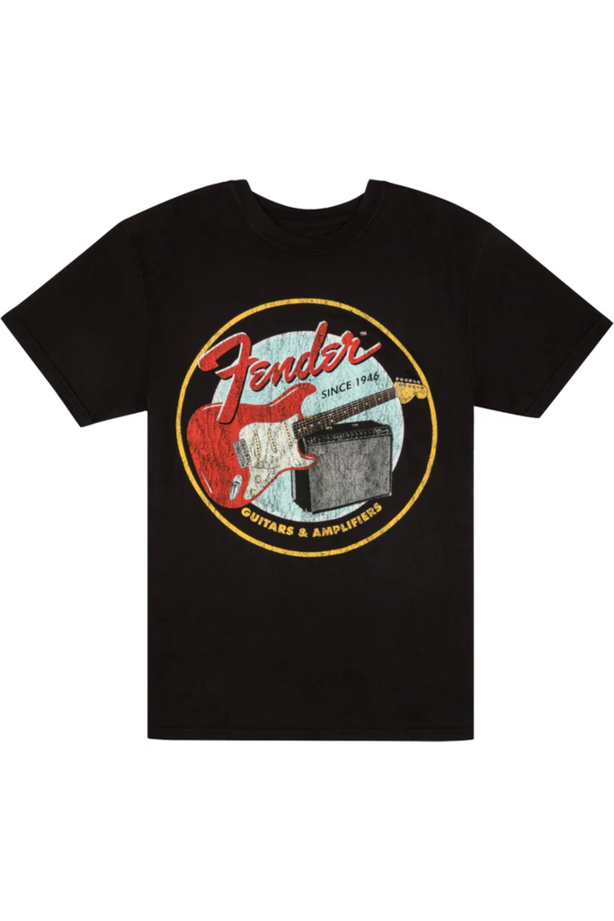 Fender 1946 Guitars & Amplifiers T-Shirt - Vintage Black