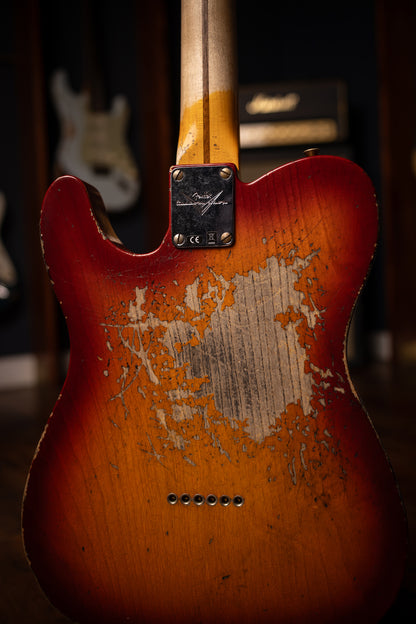Fender Custom Shop 1952 Telecaster Super Heavy Relic Electric Guitar - Aged Cherry Sunburst