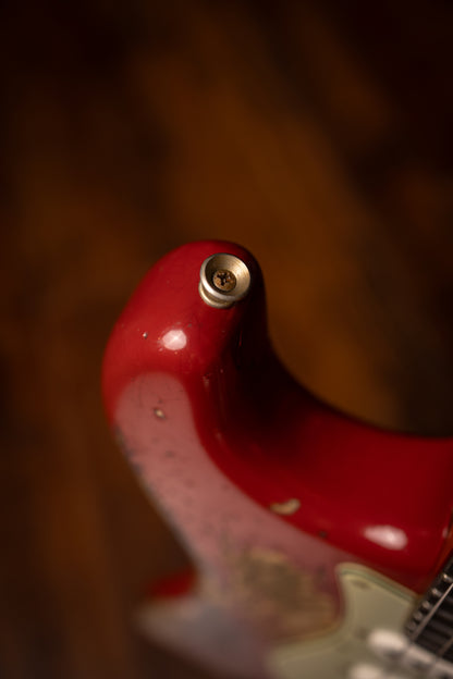 Fender Custom Shop 1961 Stratocaster Super Heavy Relic Electric Guitar - Aged Dakota Red over 3-Color Sunburst