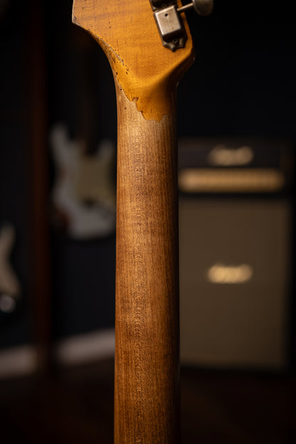Fender Custom Shop 1961 Stratocaster Super Heavy Relic Electric Guitar - Aged Dakota Red over 3-Color Sunburst
