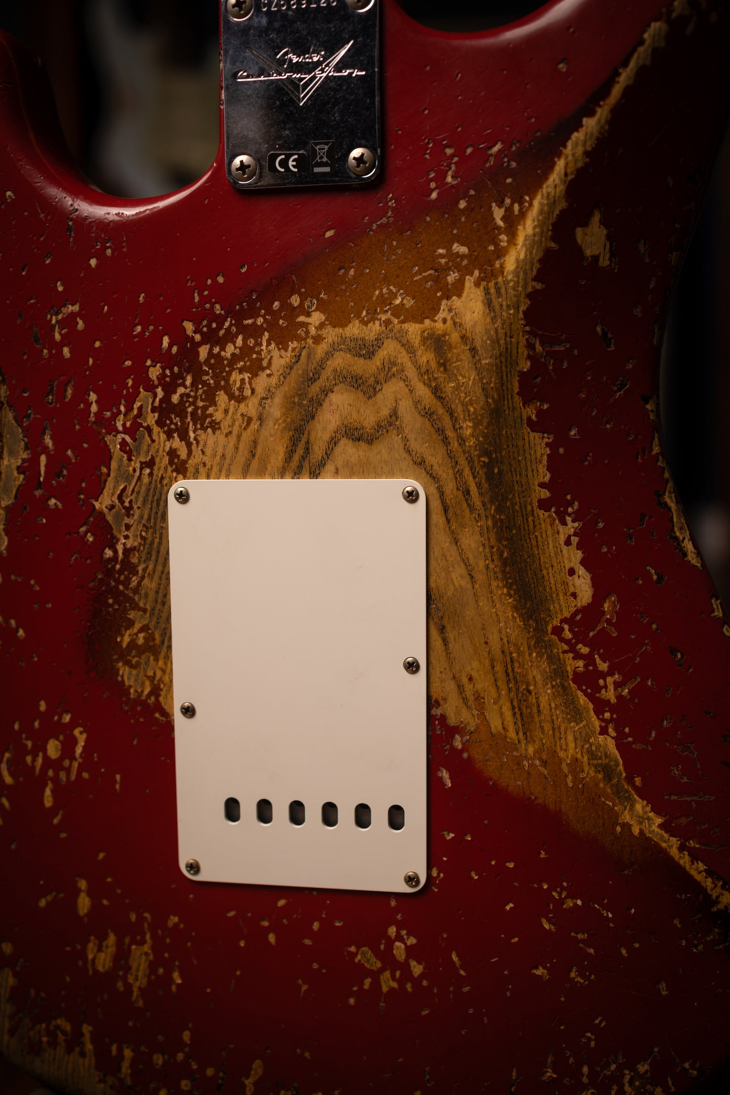 Fender Custom Shop 1961 Stratocaster Super Heavy Relic Electric Guitar - Aged Dakota Red over 3-Color Sunburst