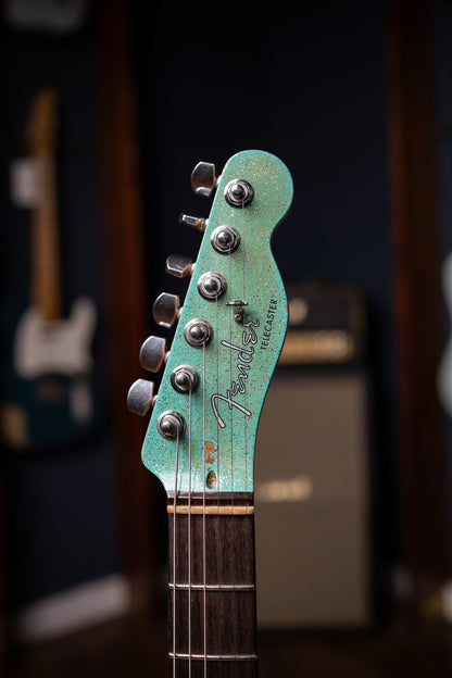 Fender Custom Shop Dual Stack HS Telecaster Relic Electric Guitar - Sea Foam Sparkle
