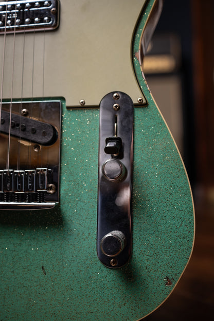 Fender Custom Shop Dual Stack HS Telecaster Relic Electric Guitar - Sea Foam Sparkle