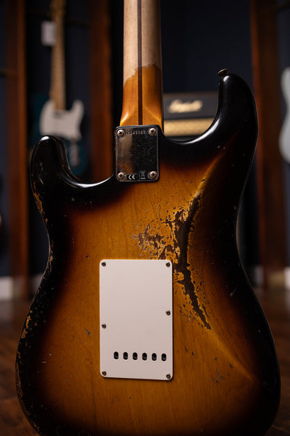 Fender Custom Shop Stratocaster 1957 Heavy Relic Electric Guitar - Aged 2-Color Sunburst