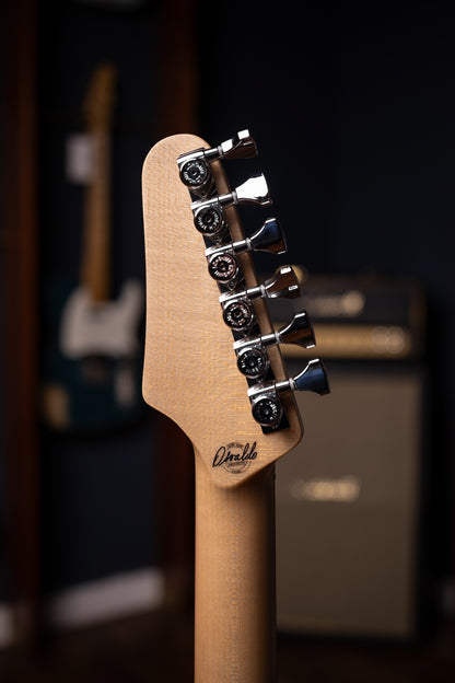 Osvaldo Skyline Six Electric Guitar - Obsidian Red