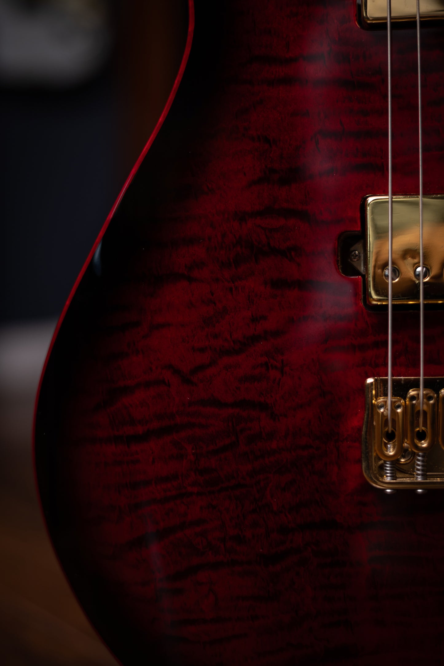 Carneglia Custom Shop Sublime Flame Maple Top Electric Guitar - Diablo Translucent Red Burst