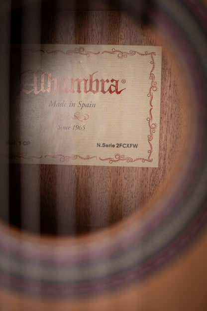 Alhambra 1 OP Nylon-string Classical Guitar - Natural