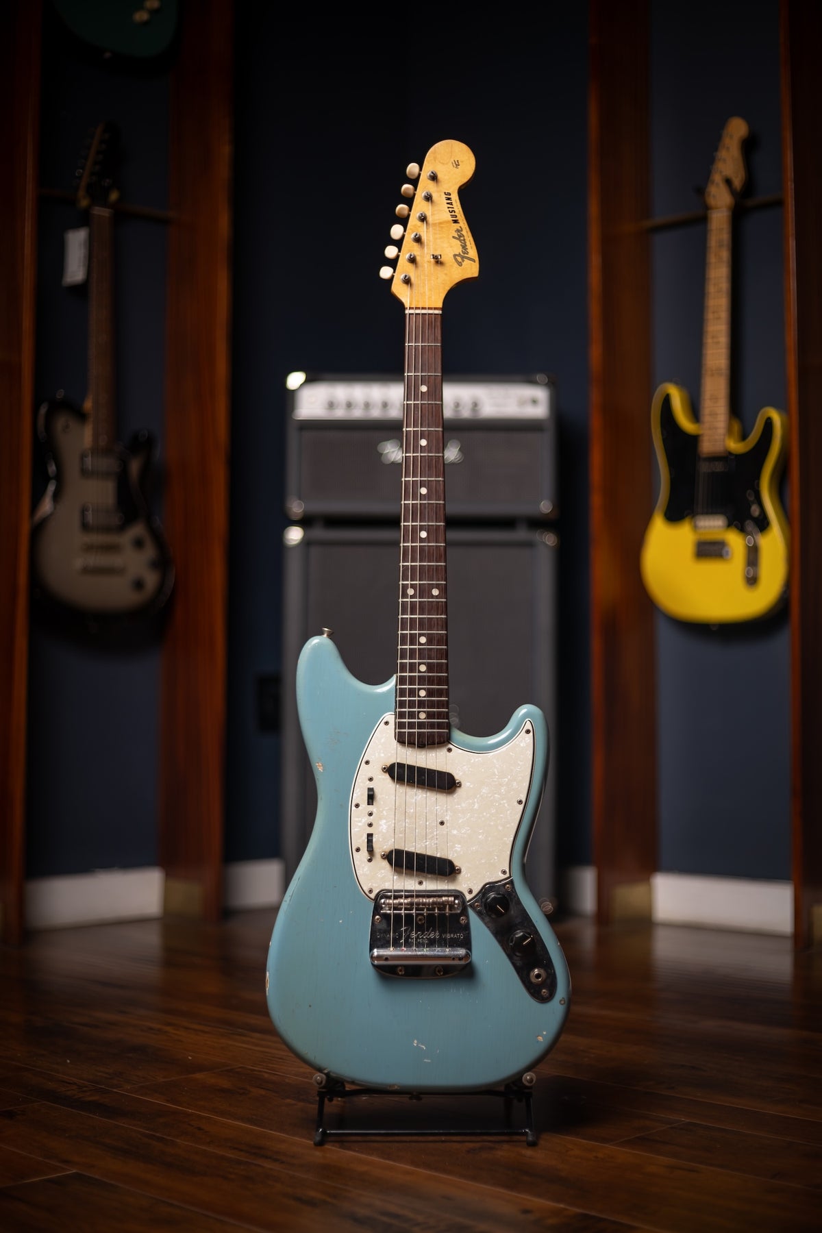 1965 Fender Mustang Electric Guitar - Daphne Blue