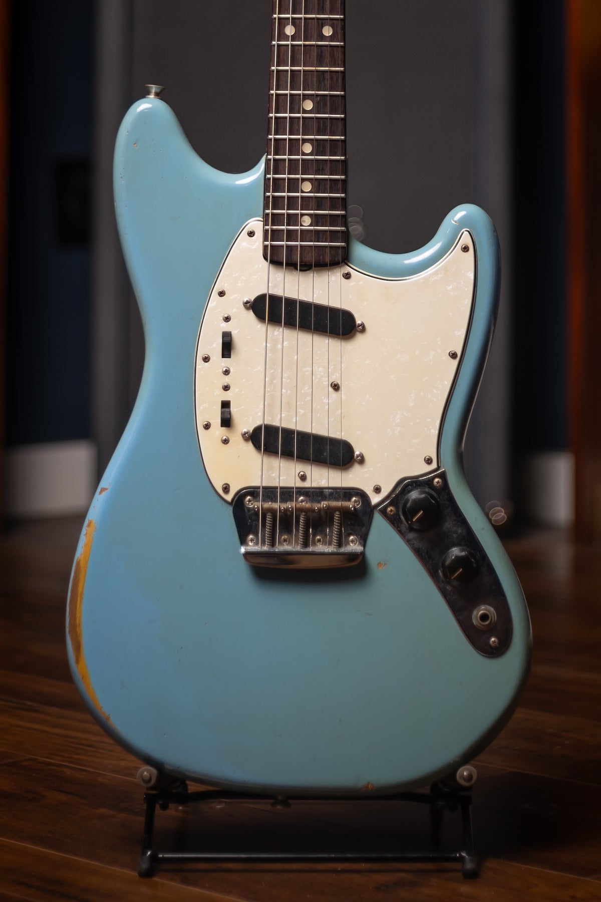 1965 Fender Duo Sonic II Electric Guitar - Daphne Blue