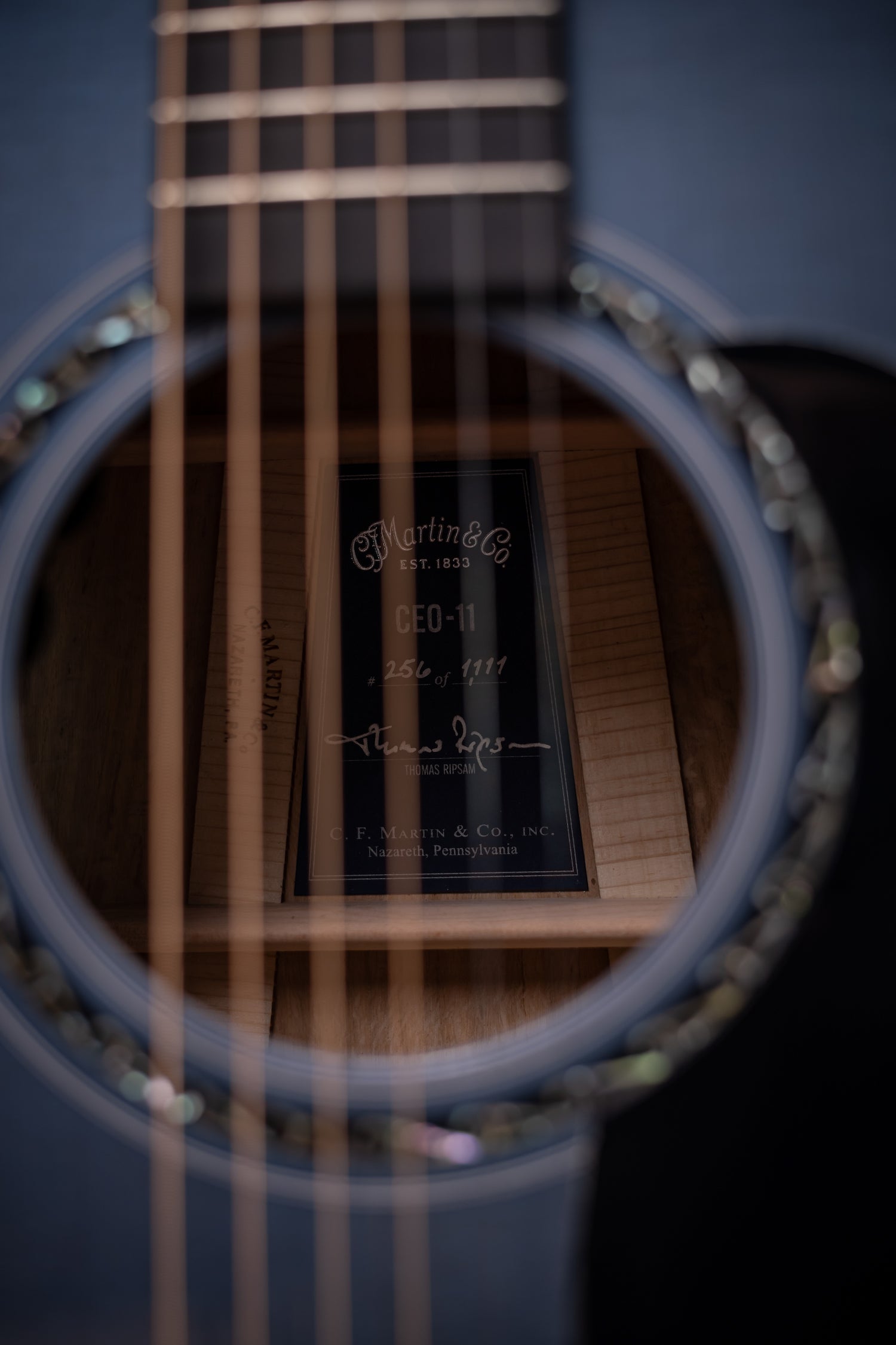 Martin CEO-11 Acoustic Guitar -New Horizons Blue Burst