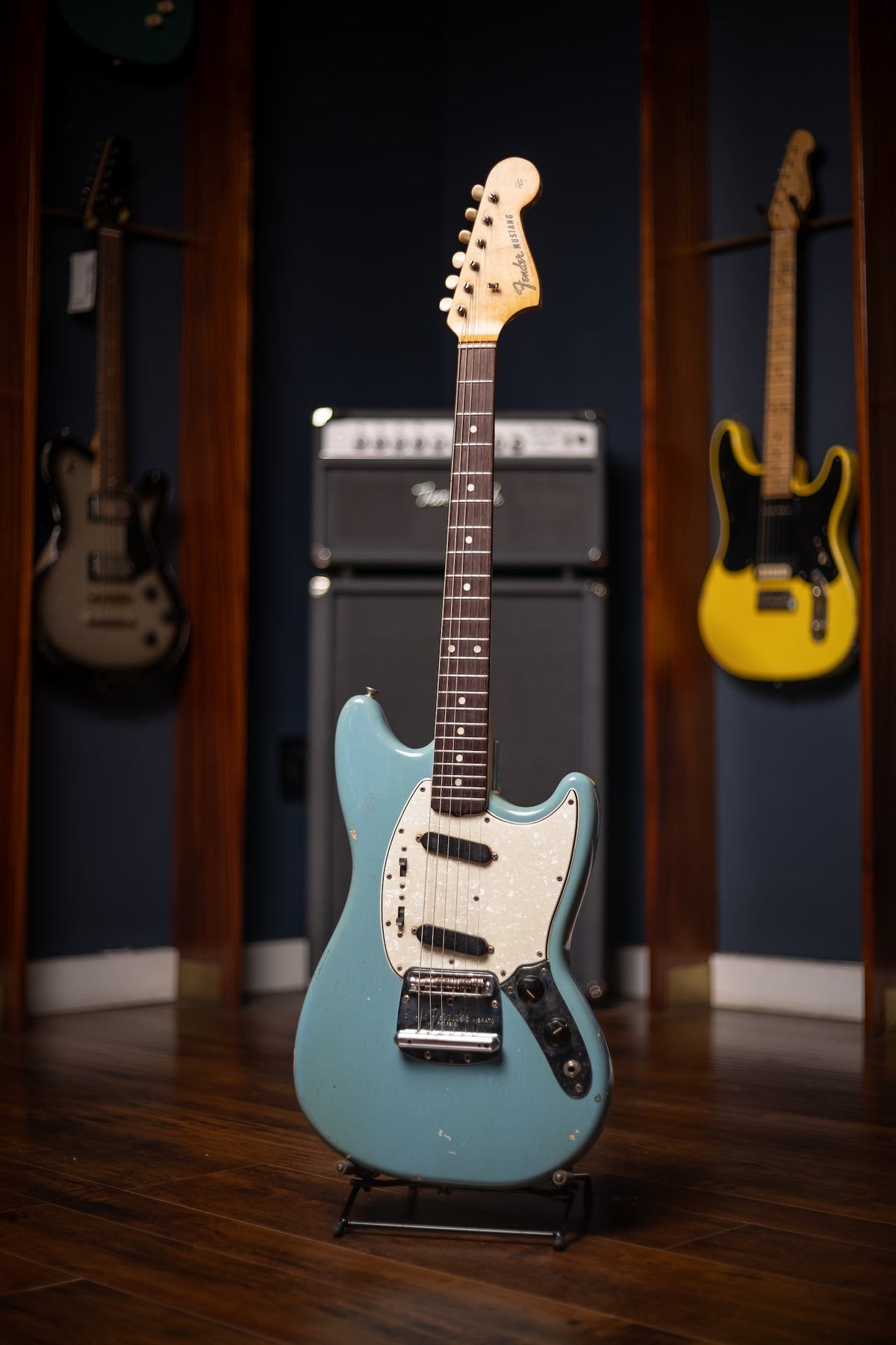 1965 Fender Mustang Electric Guitar - Daphne Blue