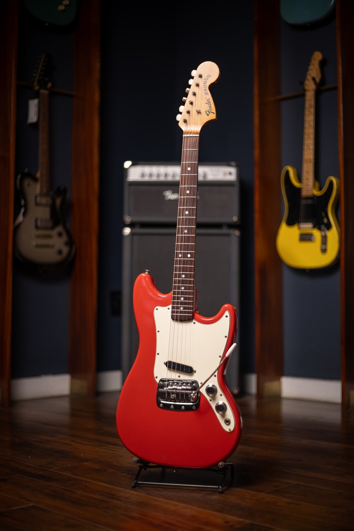 1968 Fender Bronco Electric Guitar - Red