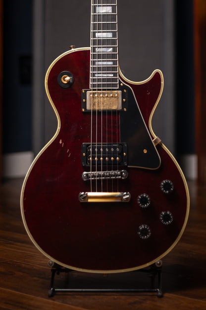 Pre-Owned Gibson Les Paul Custom Jerry Cantrell "Wino" Murphy Lab Electric Guitar - Light Aged Wine Red