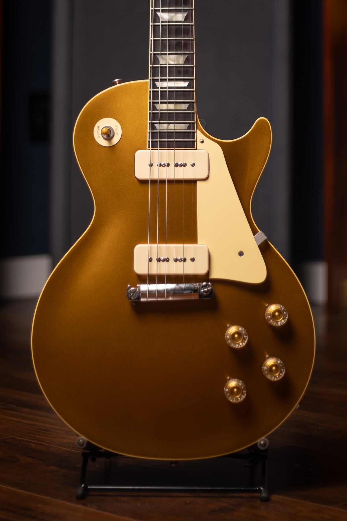 Pre Owned Gibson Custom Shop 1954 Reissue Les Paul Electric Guitar - Double Gold VOS